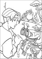 coloriage la planete au tresor ben et jim